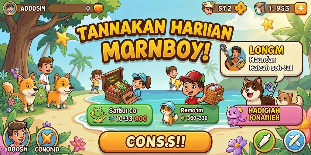 Tampilan karakter utama dalam aksi.