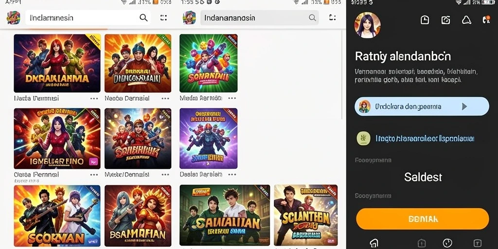 Tampilan utama yang menarik dan interaktif.