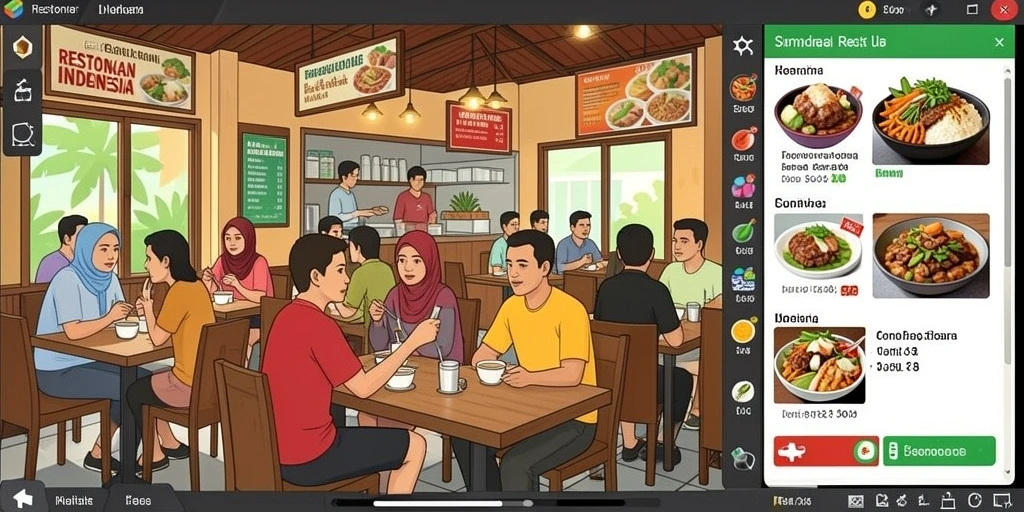 Tampilan antarmuka yang ramah pengguna.