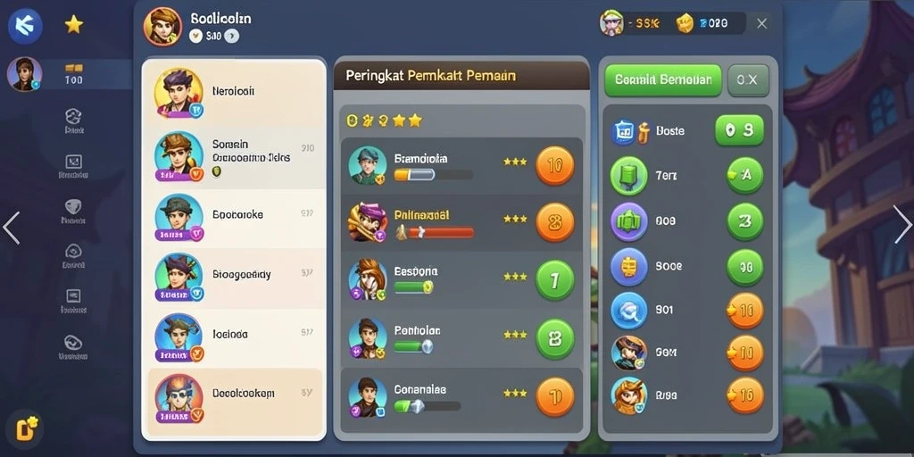 Tampilan antarmuka sederhana dan menarik.